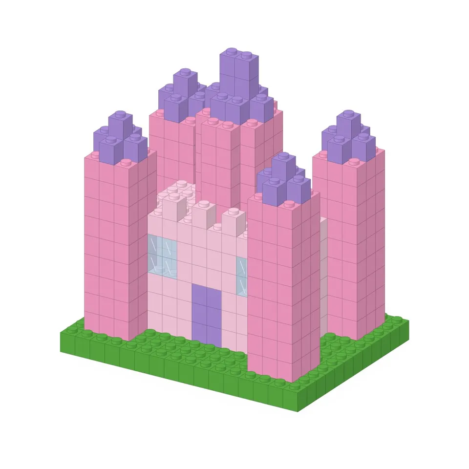 21303 Yapıtaşı Masal Pembe Masal Şatosu