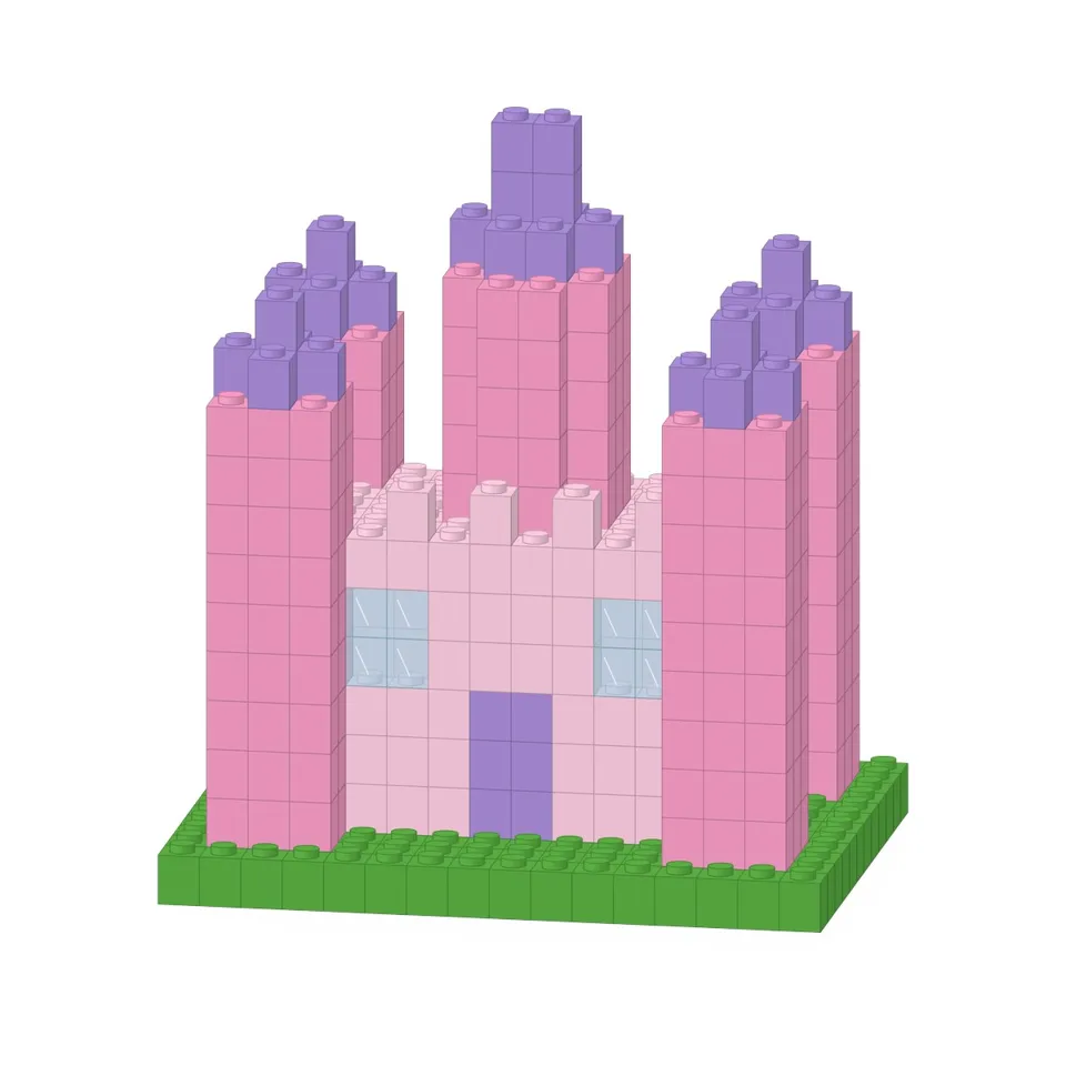 21303 Yapıtaşı Masal Pembe Masal Şatosu