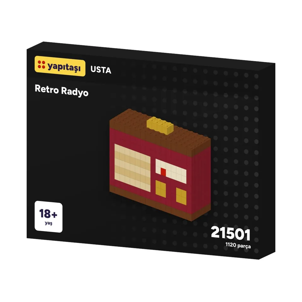 21501 Yapıtaşı Usta Retro Radyo