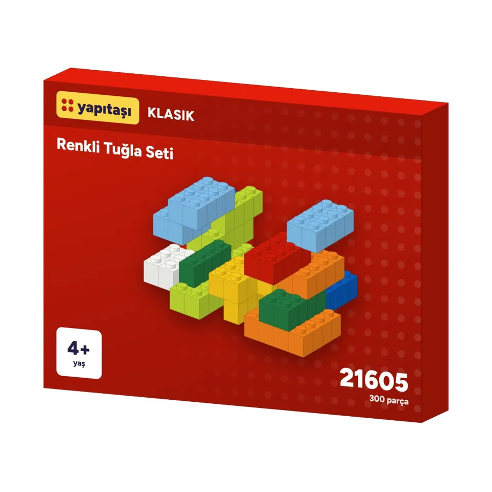21605 Yapıtaşı Klasik Renkli Tuğla Seti
